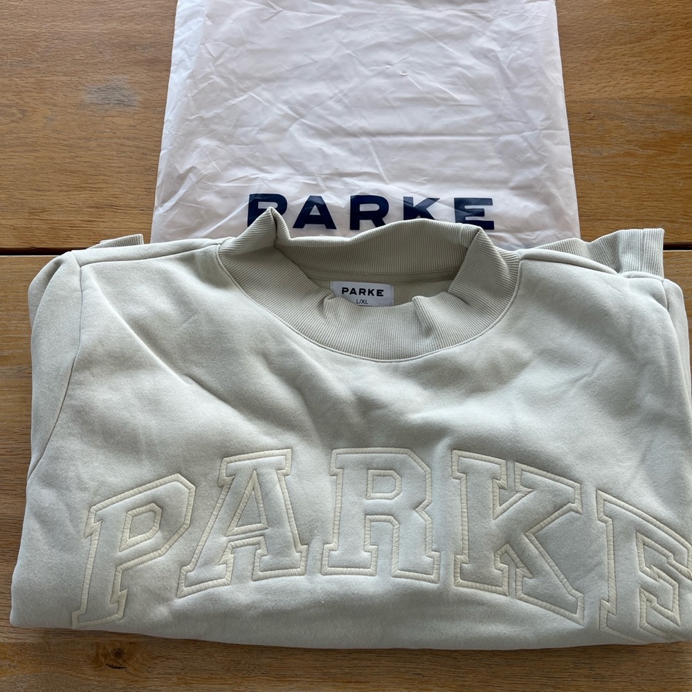 Parke Tonal Sweatshirt in Oat L/XL - Picture 2 of 3